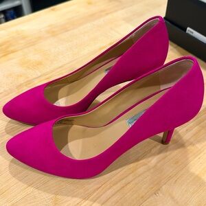 INC, size 7 1/2, deep fuchsia heels, worn once
